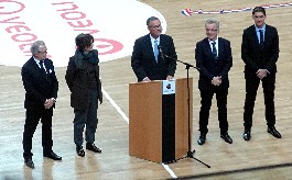 inauguration du Palais des Sports de Bourges.